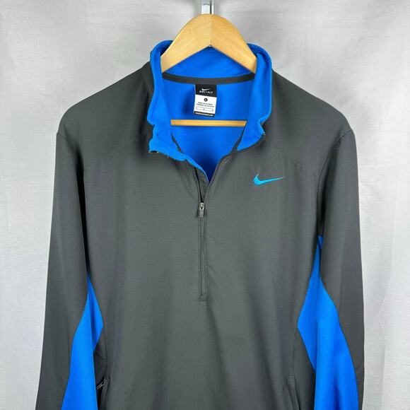 Nike Dri-Fit Long Sleeve Half Zip Pullover Golf Sweatshirt Men's Size La… - Picture 1 of 7